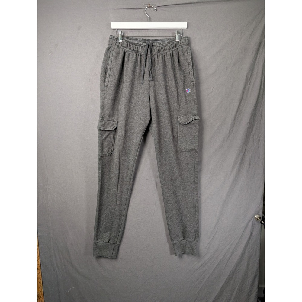Champion Mens Gray‎ Cargo Jogger Sweatpants P59387 G61 Size L